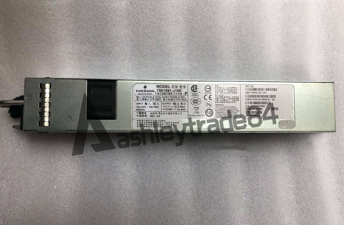 Used ONE Cisco A9K-750W-AC 750W AC Power Supply for 9001 Router