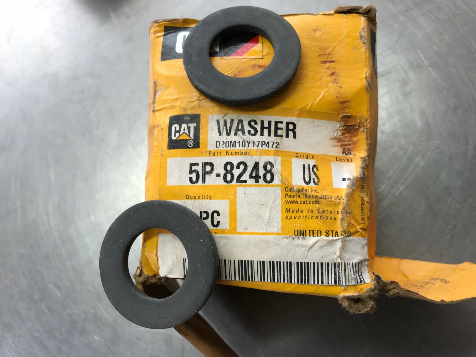 5P8248  GENUINE CAT  WASHER   QTY of 2 Washers   Caterpillar  5P-8248