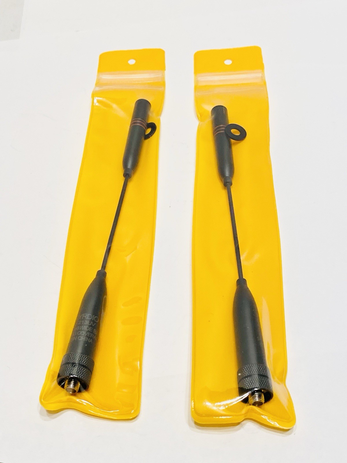 (lot Of 2) 144/430MHz Band SMAJ Connector Handy Flexible Antenna SMAJ Connector