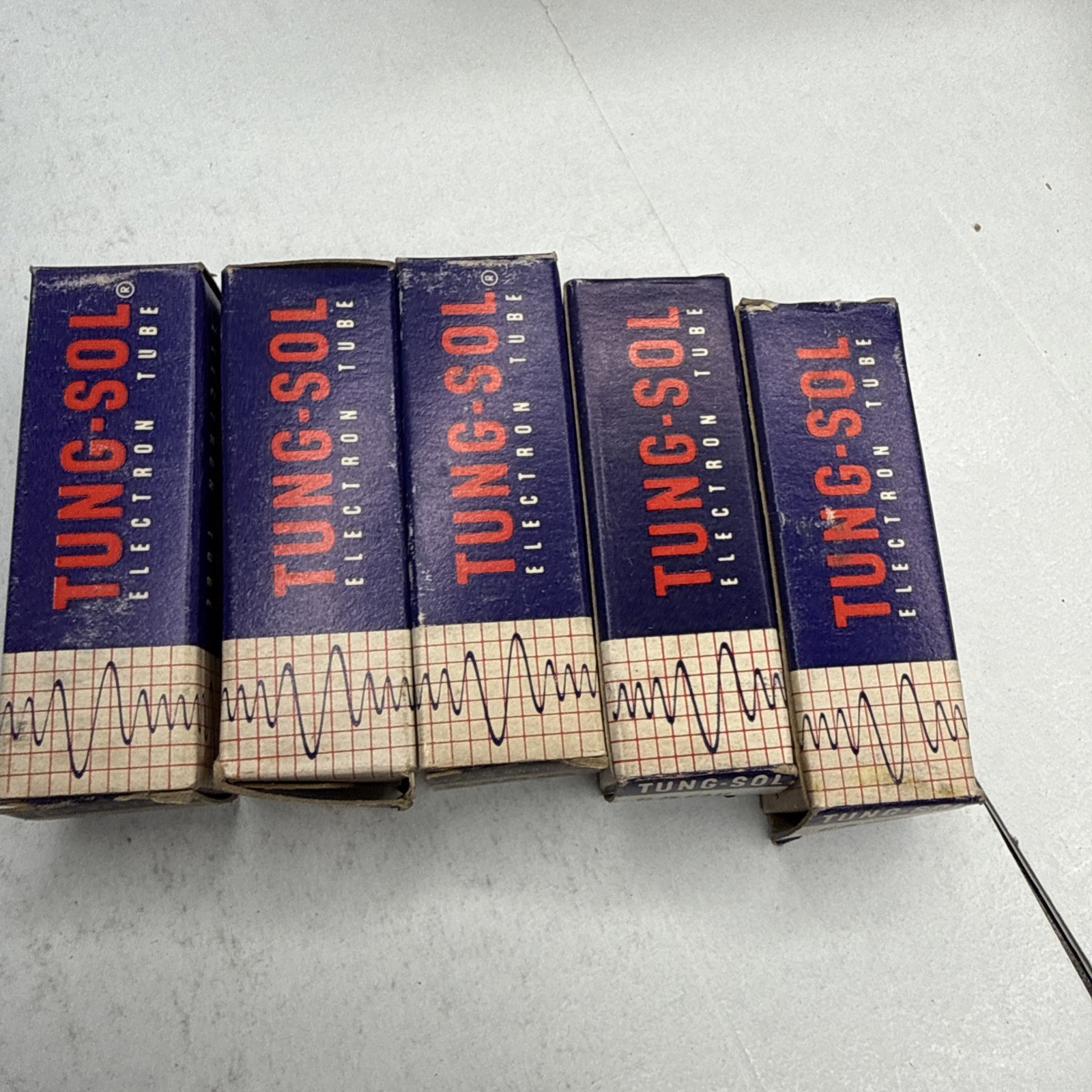Lot Of 5: TUNG-SOL Tube, 6AQ6 New Old Stock in Original Box Tu18
