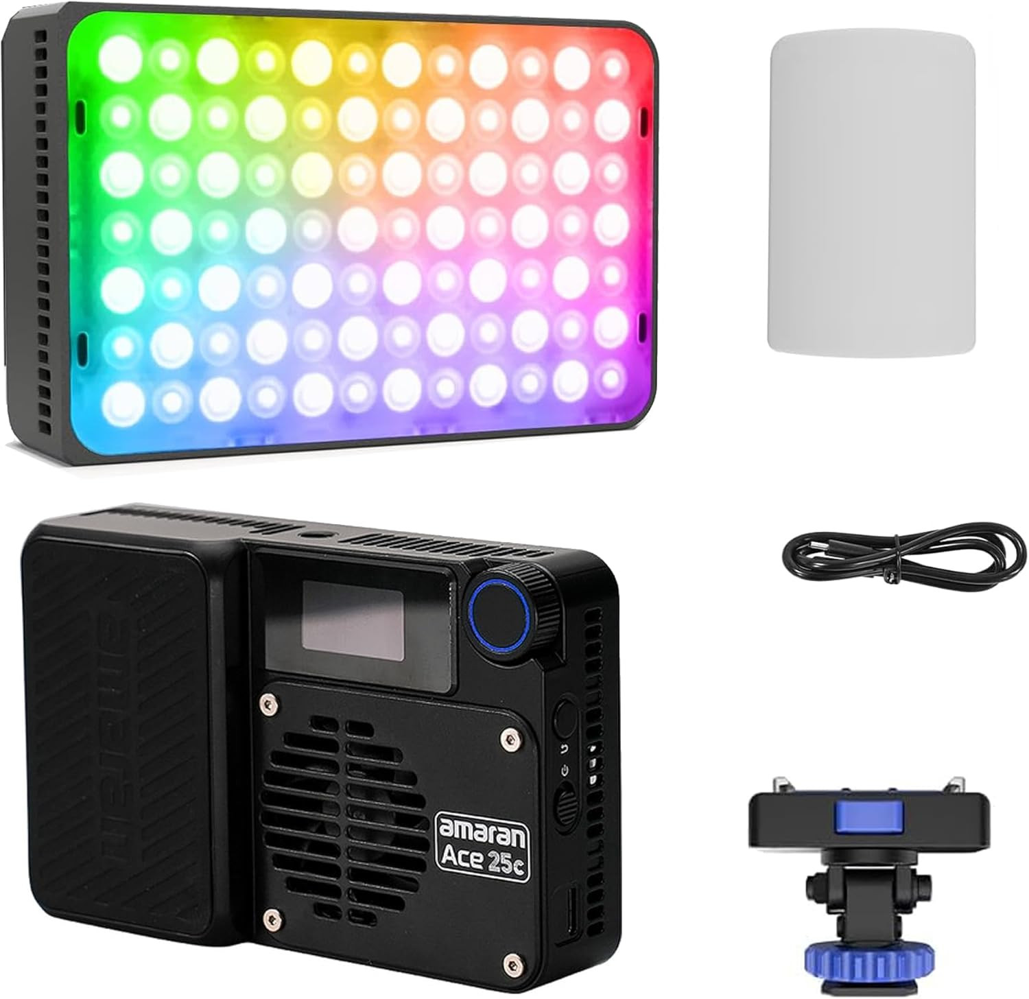 Amaran Ace 25C RGB Video Light,25W on Camera Pocket Video Light CCT 2300K-10000K