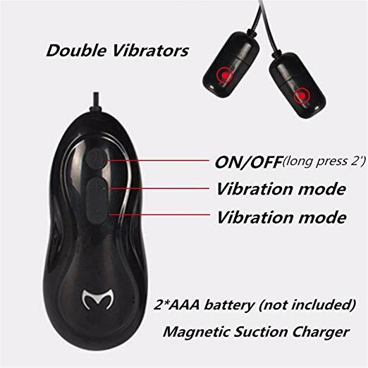 Men Penis Massager 2 Caps Vibrator Long time glans training device Trainer Glans