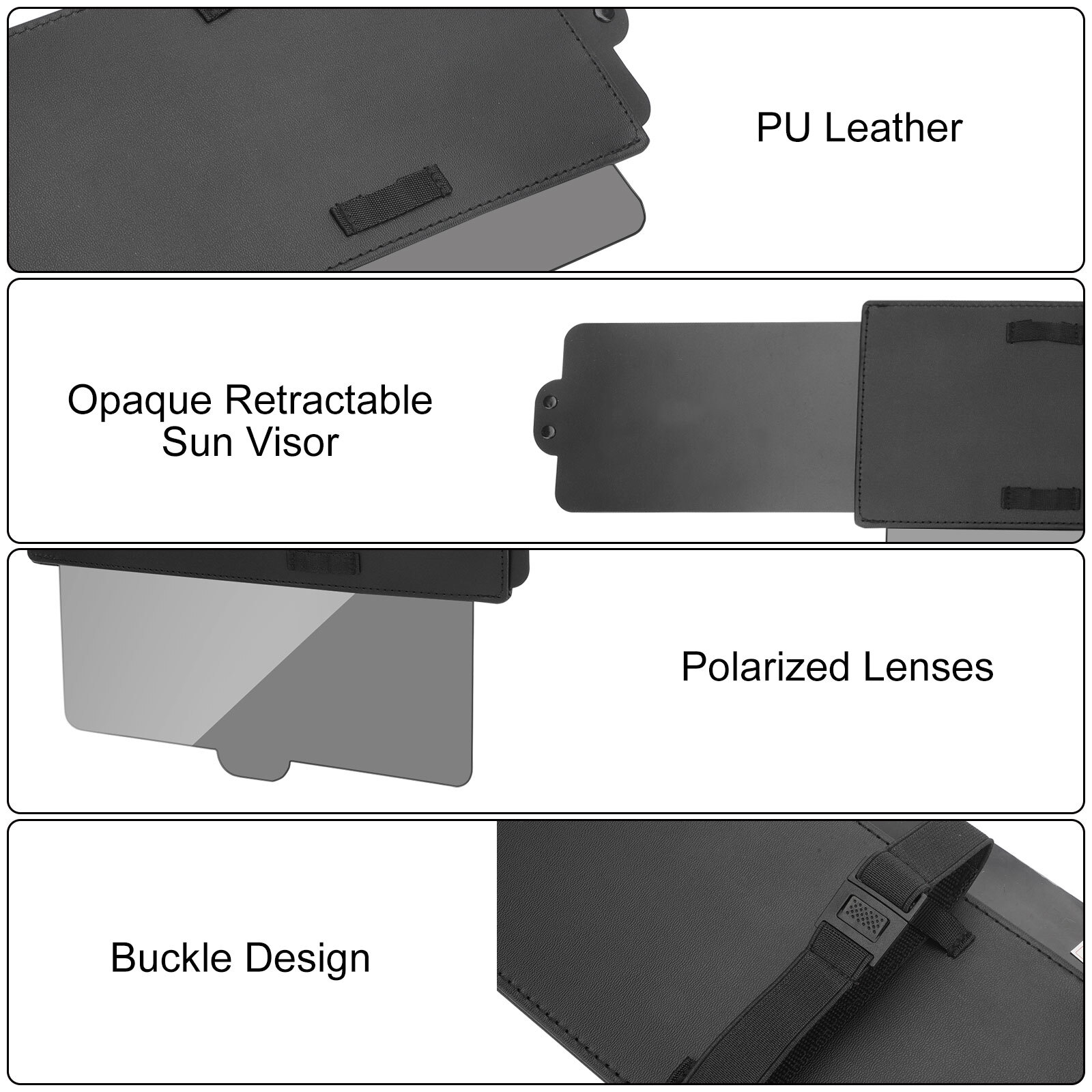 Adjustable Car Sun Visor Sunshade Extender Anti-Glare Sun Blocker for Driver