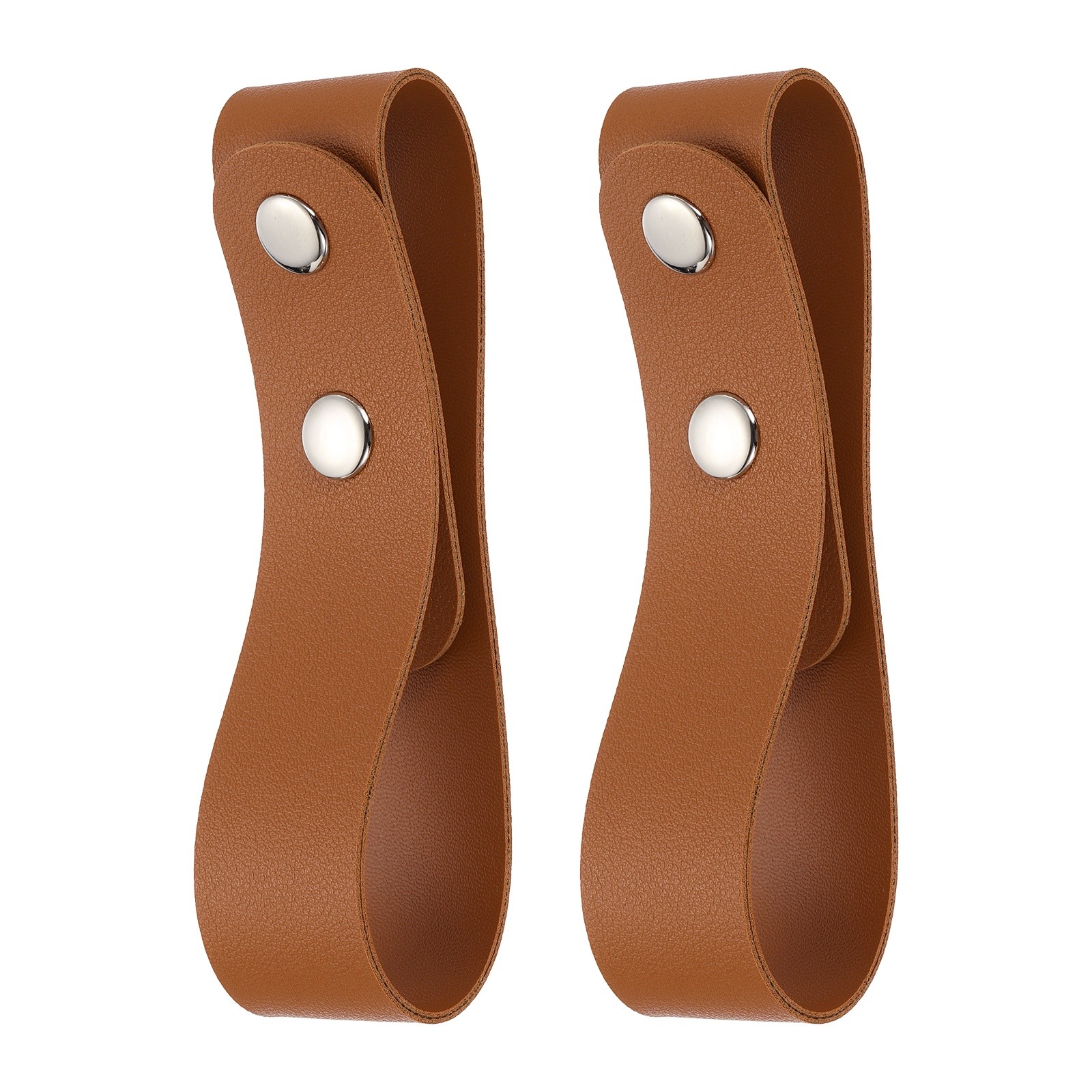 2 Pcs Equestrian Whip Holsters, PU Leather Whip Holder, Brown