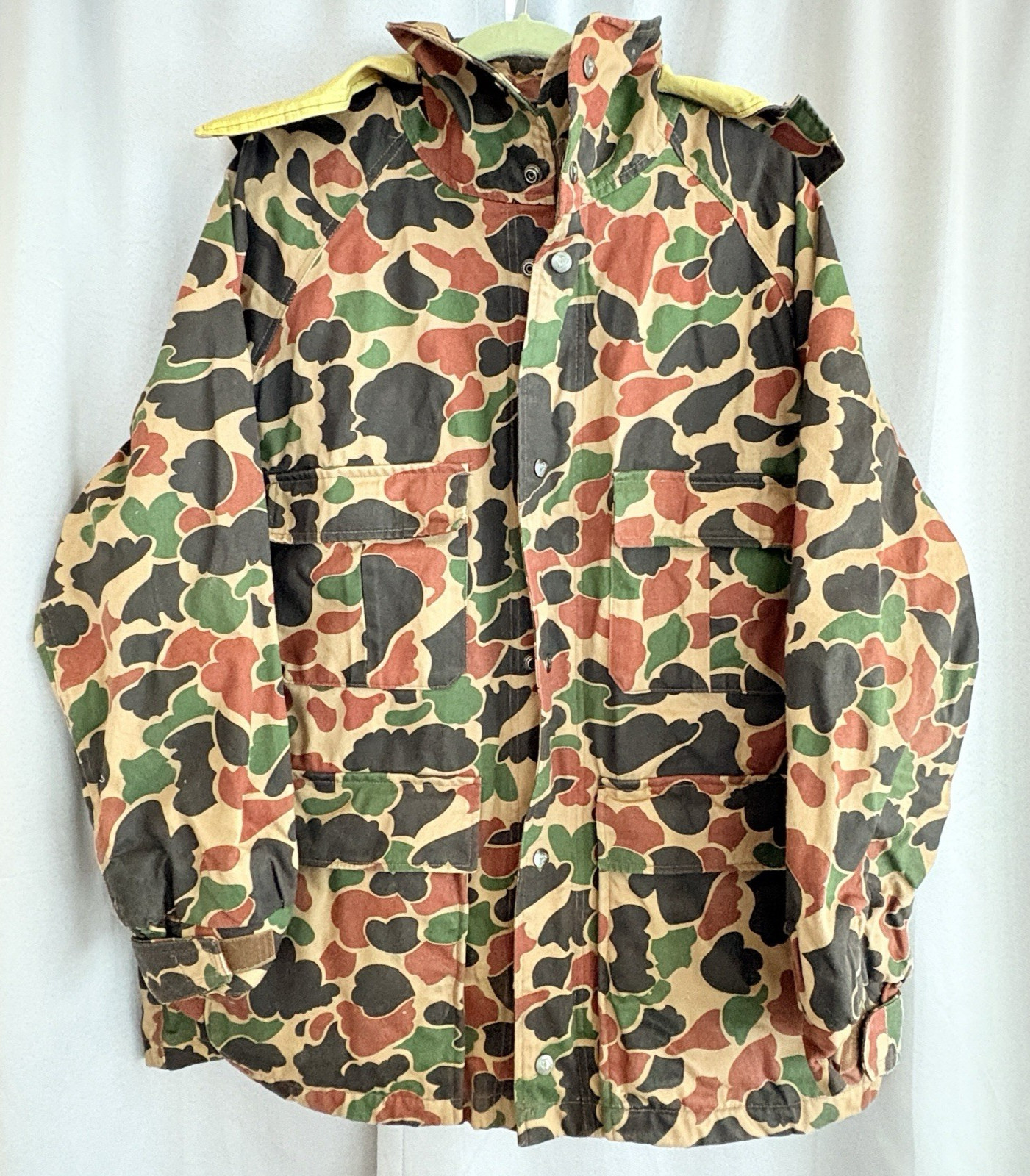 Vintage Trophy Club Duck Camo Field Jacket Utility Hunting Coat Men’s Large