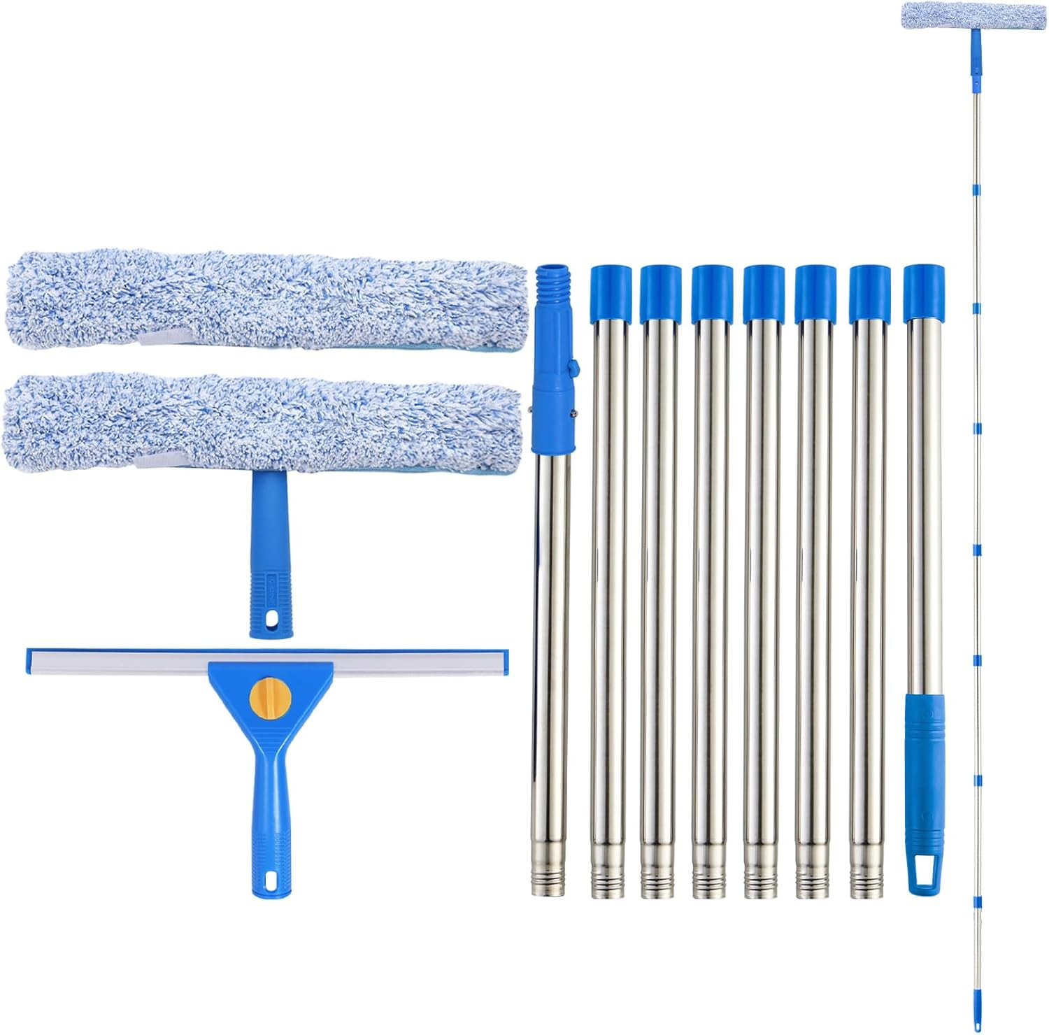10Ft Window Cleaning Kit Cleaner Tool, Window Washing Equipment with Extensio...