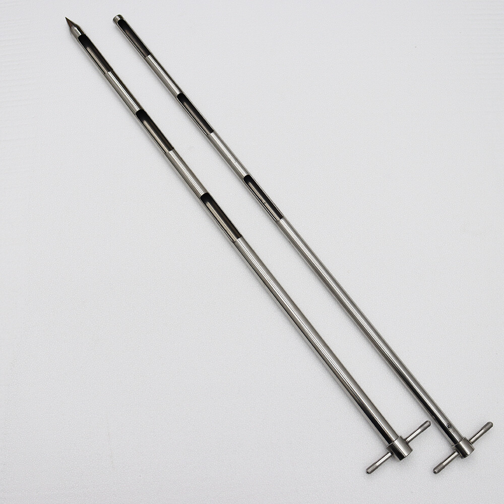 39" L Grain Sampler Rotating Shutter Flour Solid Sampler Double Layer Steel