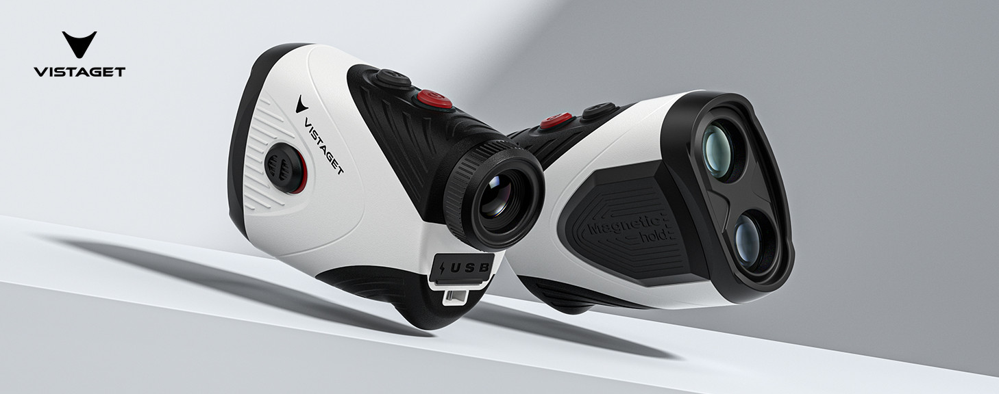 Golf Rangefinder 1200 Yd. Slope Switch Flag Lock Vibration 7X USB-C Rechargeable