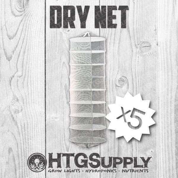 5 PACK 8 TIER DRY NET Collapsible Herb Herbal PLANT DRYING RACK GROW HYDROPONIC
