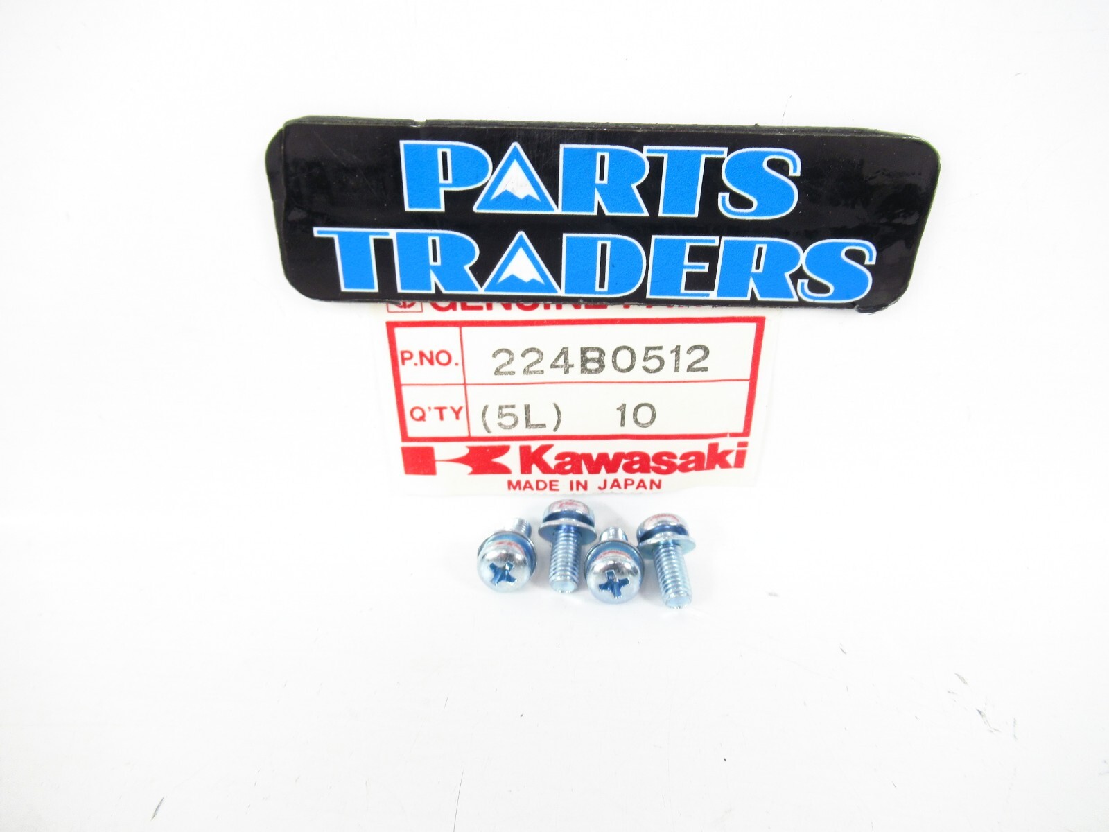 Genuine Kawasaki Pan Screw Set Of 4 Voyager XII Vulcan S Bayou 185 224B0512
