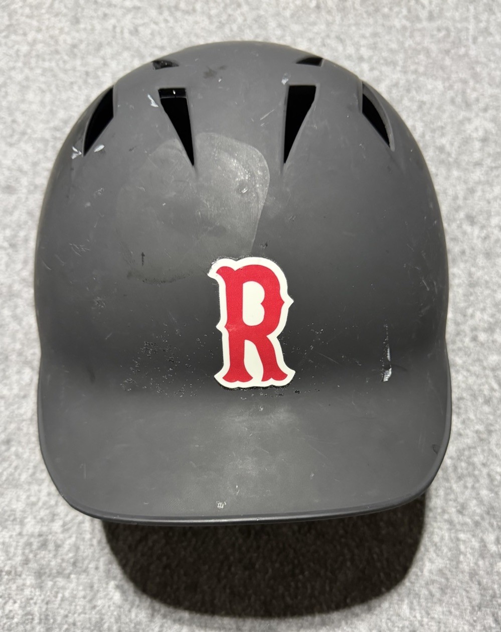 Champro MD Baseball Helmet - BLACK - Size Large 6 1/2 - 7 - “R” Decal