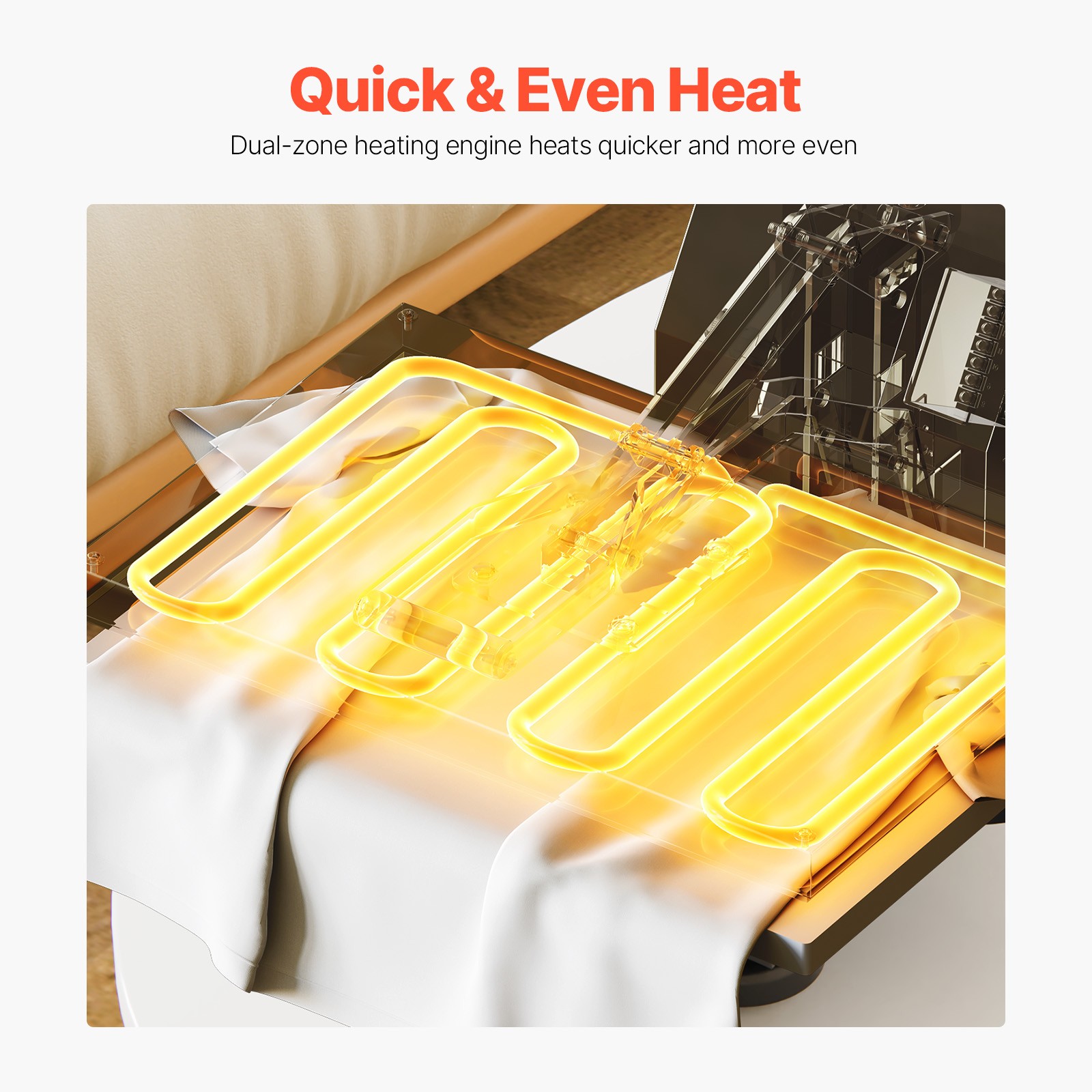 15x15 Sublimation Heat Press Machine w/ Digital Display