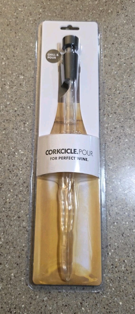 Corkcicle Pour for Perfect Wine Chill & Pour Wine Bottle Chiller NEW