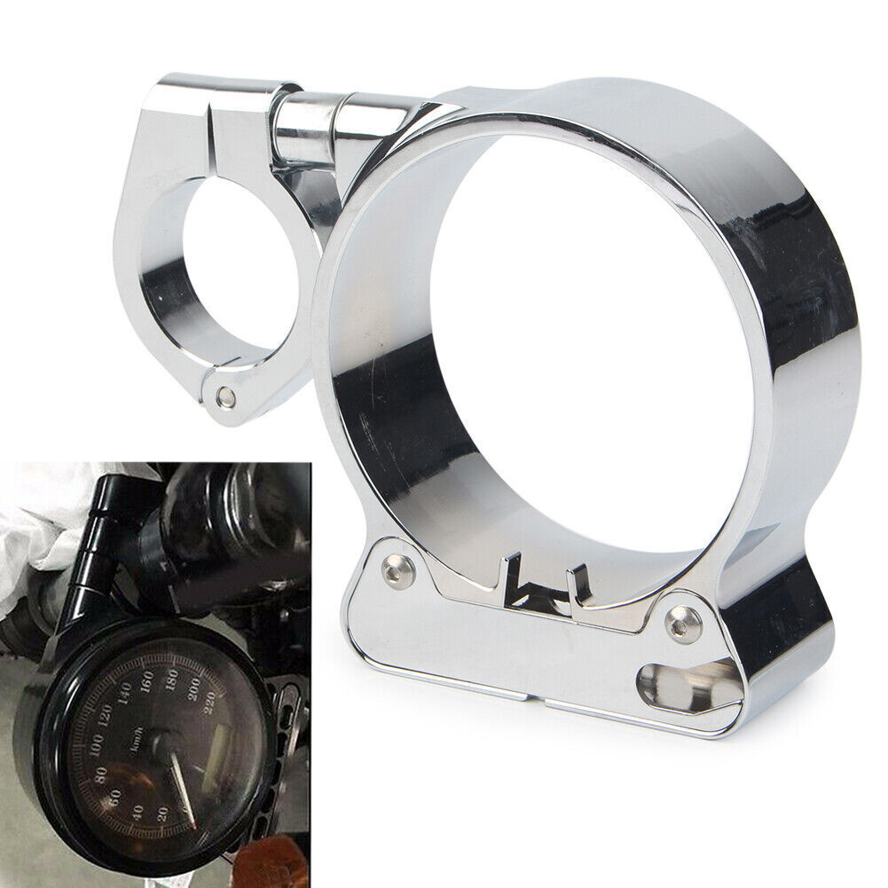 39mm Side Mount Speedo Relocation Bracket For Harley Sportster 883 1200 Chrome