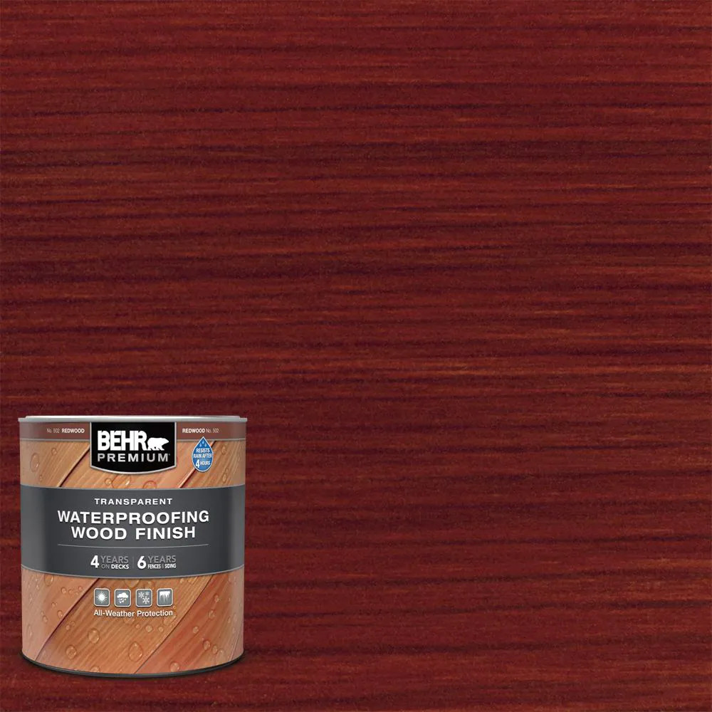 1 Qt. #T-330 Redwood Transparent Waterproofing Exterior Wood Finish Free Shippin