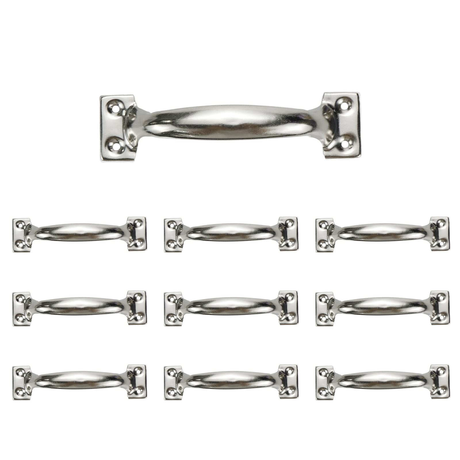 Gate Handle Pull 10Pcs 5Inch Vintage Barn Door Silver | These 10 silver vinta...