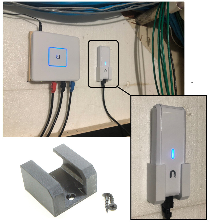Secure Wall Mount Holder for Ubiquiti Unifi Butt Key (Gen1) UC-CK