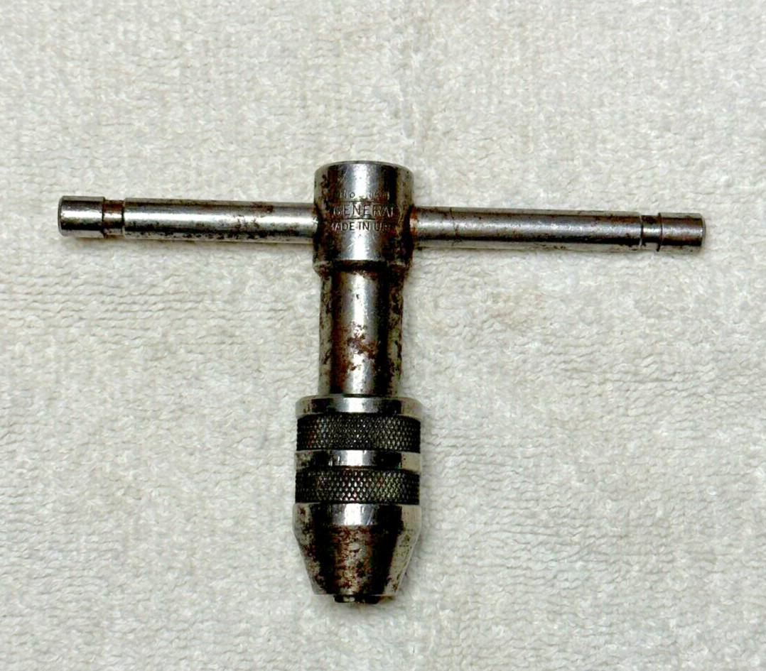 GENERAL Tools No. 164 Sliding T-Handle Tap Wrench Driver USA