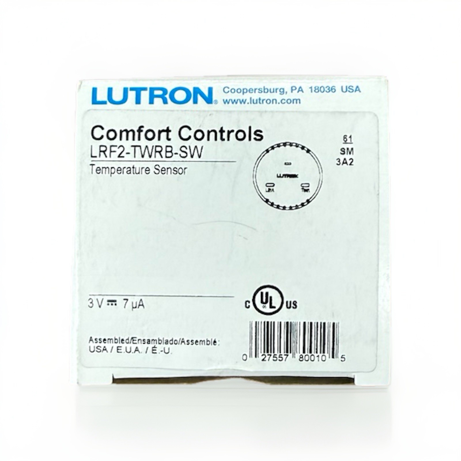 LUTRON LRF2-TWRB-SW Temperature Sensor  - NEW