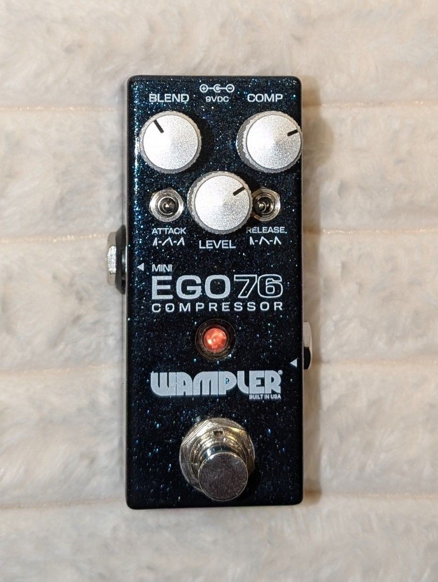Wampler Mini Ego 76 Compressor Effects Pedal Blue Sparkle Fully Working F/S