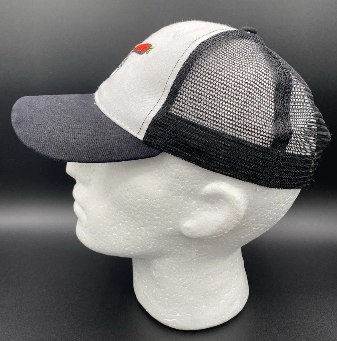 Kokomo Jackrabbits Embroidered Logo White/Black Mesh Hat Cap Snapback