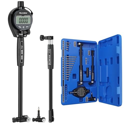 Dial Indicator Bore Gauge with 0.7"-6"/0.0005" Measuring 0.7-6inch 1 Black