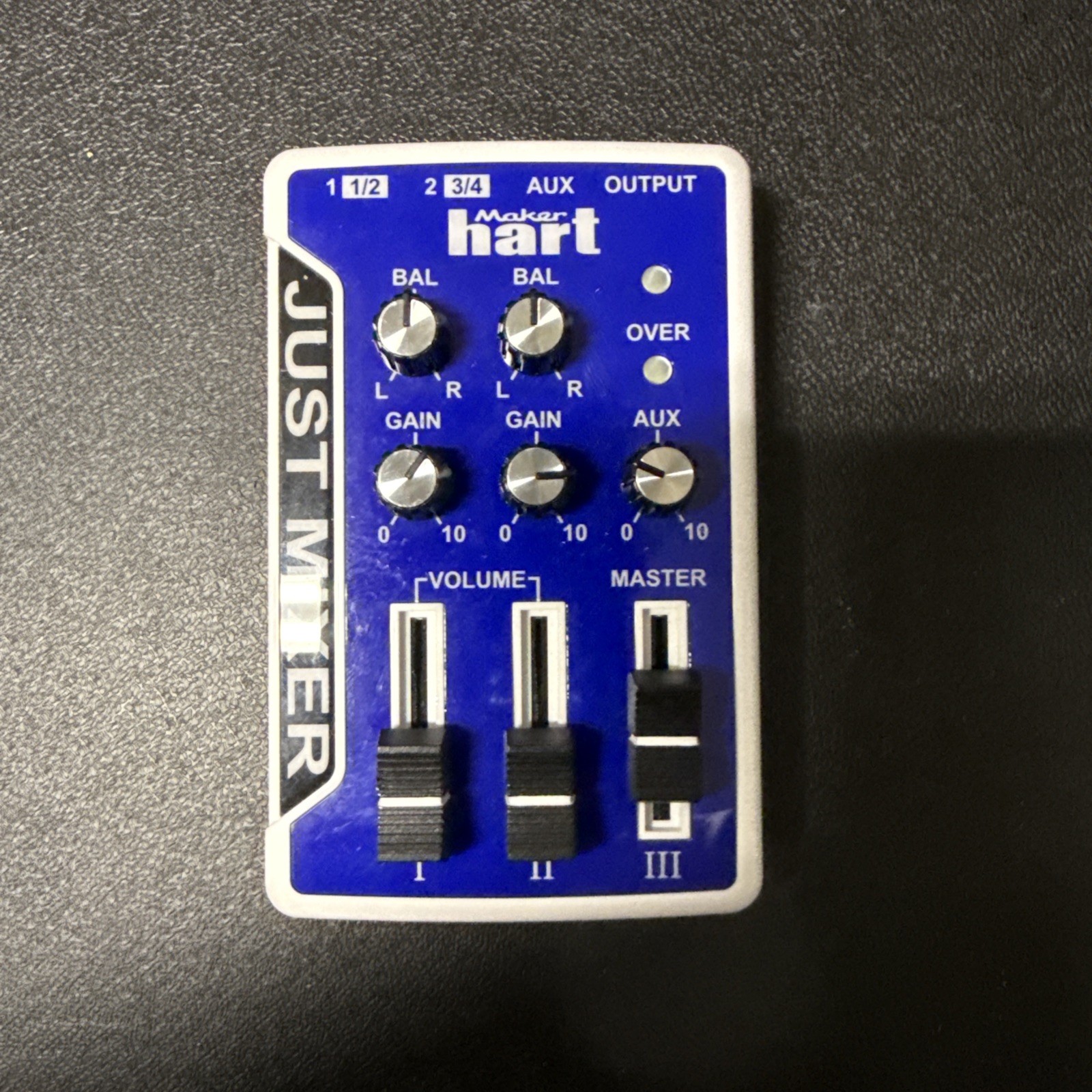 Maker Hart Just Mixer Stereo 3 Input Voice Mixer/Battery and USB power supply (b