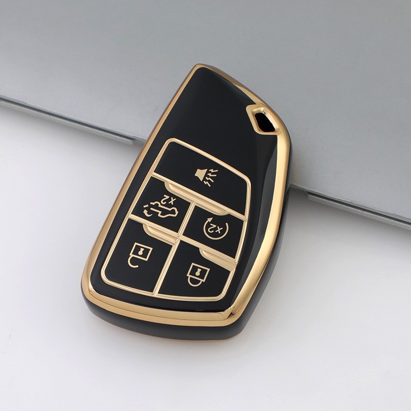 TPU Fob Remote key cover For 2022-2026 CHEVY SILVERADO GMC SIERRA 1500 2500 3500