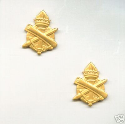 ARMY OFFICER BRANCH INSIGNIA CIVIL AFFAIRS - (PAIR) MANUFACTURED DATE IS 1962