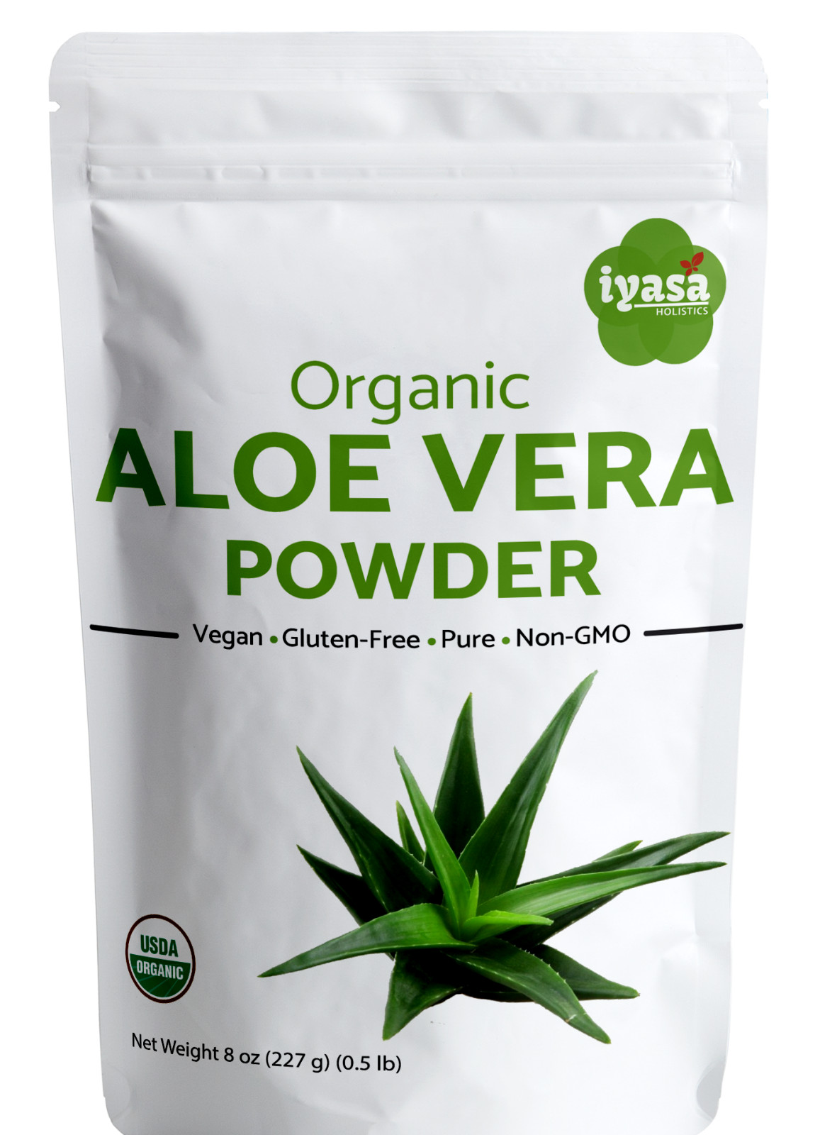 Aloe Vera Powder for Hair and Skin care, USDA Organic Aloe, 4,8,16 oz Ship Free