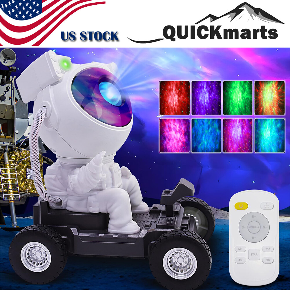 Astronaut Galaxy Projector Moon Rover Star Galaxy Night Light Kids Adults Gifts