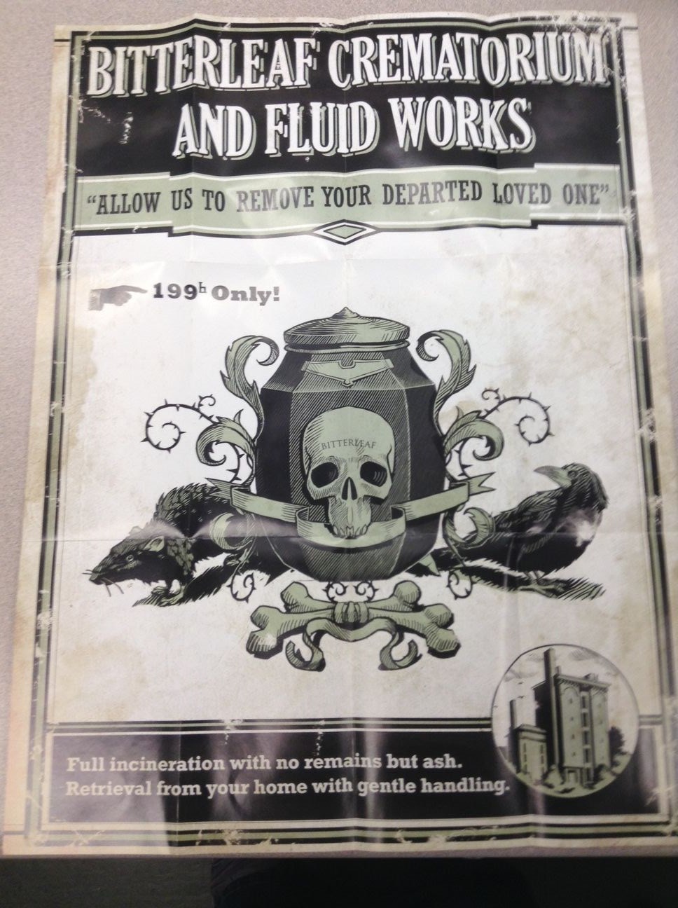 Dishonored Game of the Year Double Sided Folded Poster  - Bitterleaf & Rothwild