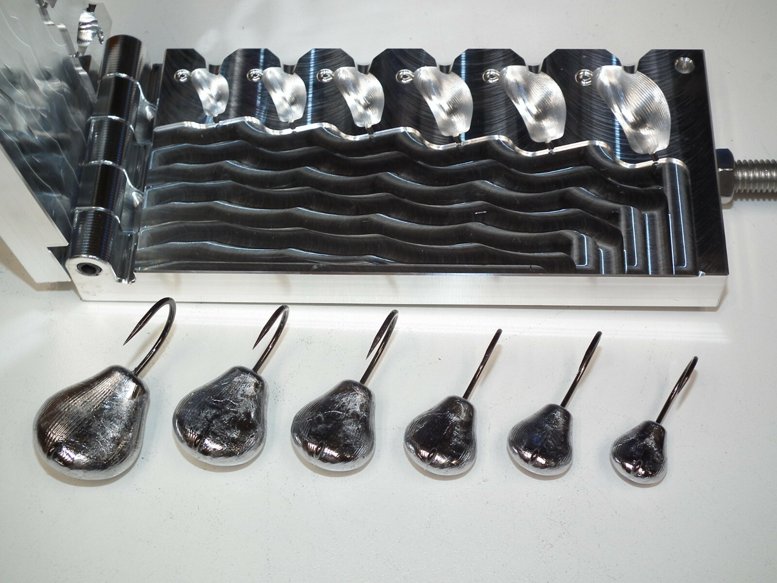 Saltwater Boxing Glove NC Jig mold 1/2-3oz 32824 CNC Tog Sheepshead USA 3