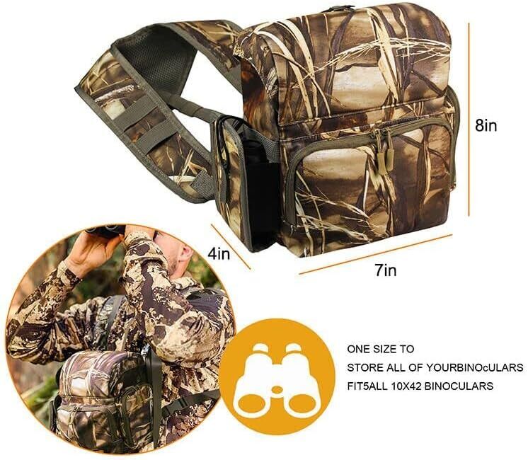 Binocular Harness Bino Harness Chest Pack with Rangefinder Pouch Bino Straps
