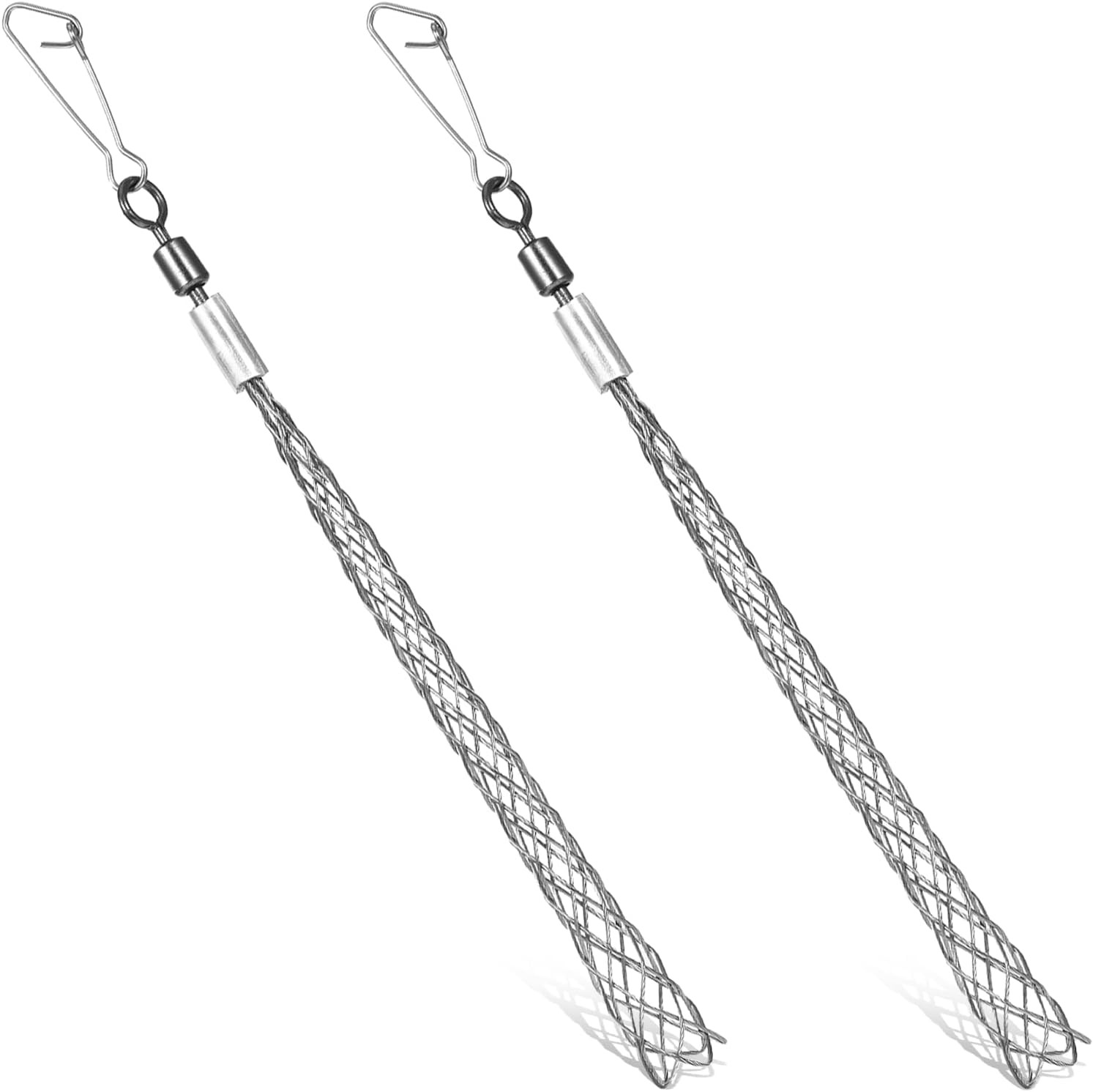 2 Pcs 1/2 Inch Wire Pulling Grip Mesh Cable Pulls Cable Pulling Grip Sock Met...