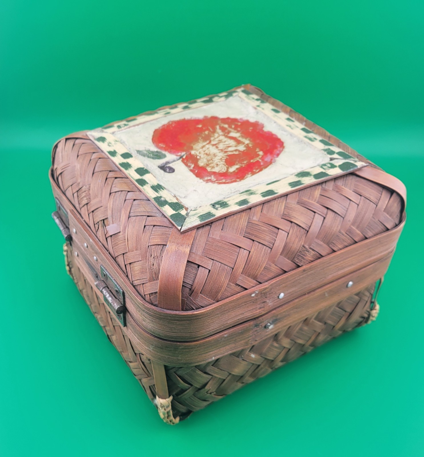 Noreen's Nostalgia Arts Apple "Basket Case" Baskets Signed Rustic Cottagecore