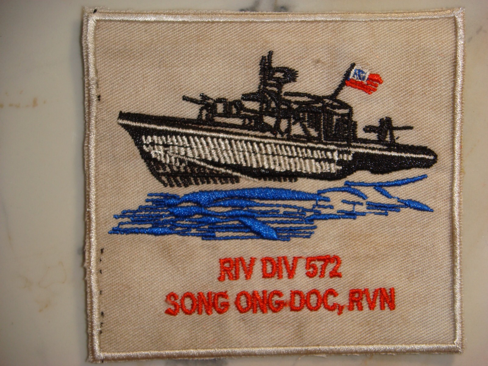 US NAVY RIVER DIVISION 572 ONG DOC SOUTH VN, VIETNAM WAR PATCH