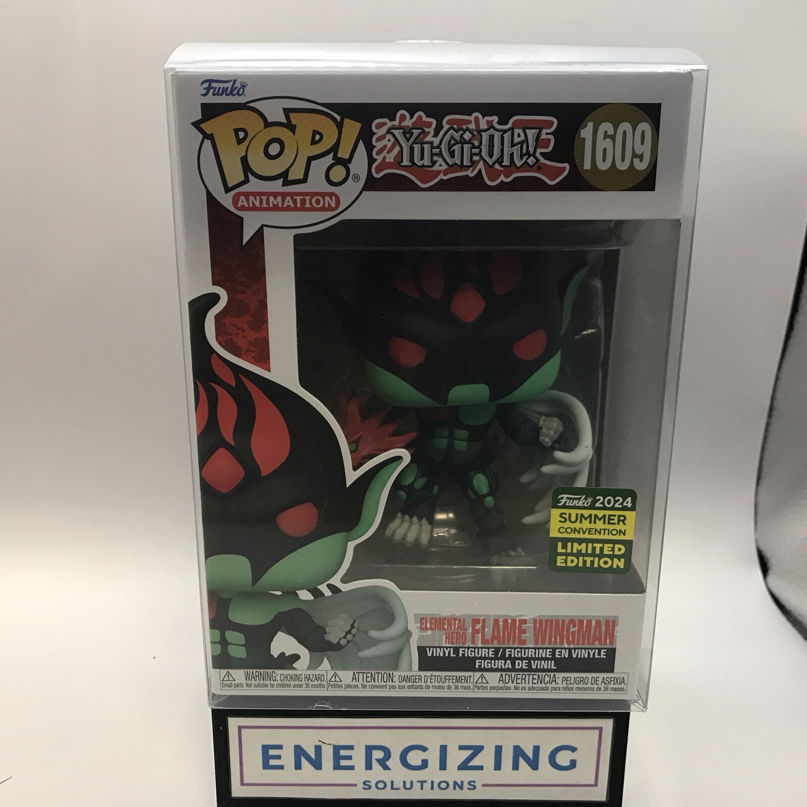 Funko Pop! Elemental Hero Flame Wingman #1609 (SDCC 2024 Summer Con) w/protector