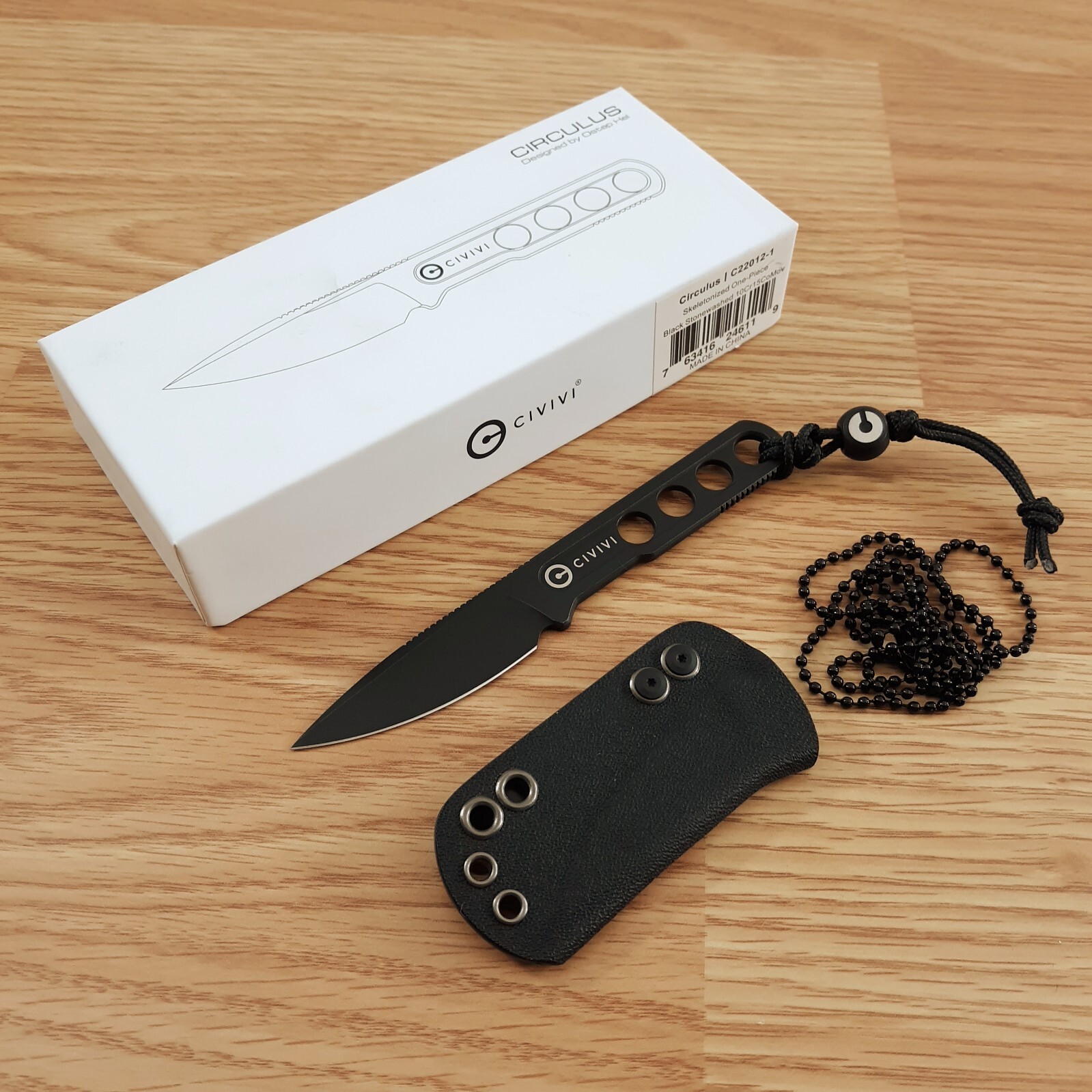 Civivi Circulus Fixed Knife 2.00" 10Cr15CoMoV Steel Blade One Piece Construction