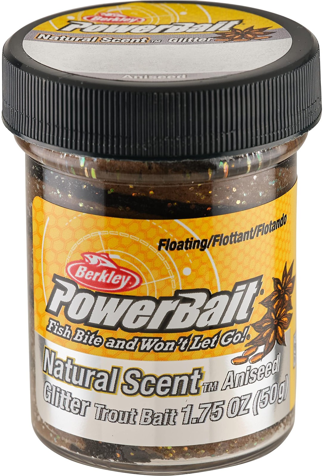 PowerBait Trout Dough Bait (All 1.8 oz, Black Brown - Aniseed Scent