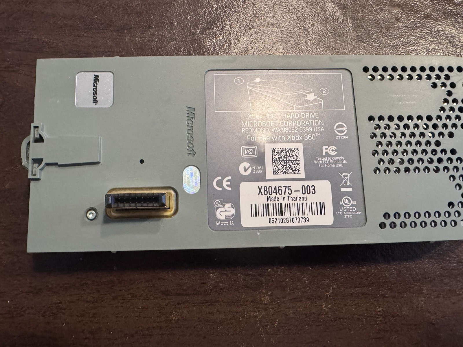 Microsoft Xbox 360 20GB Gray Internal Hard Drive HDD Module X804675-003