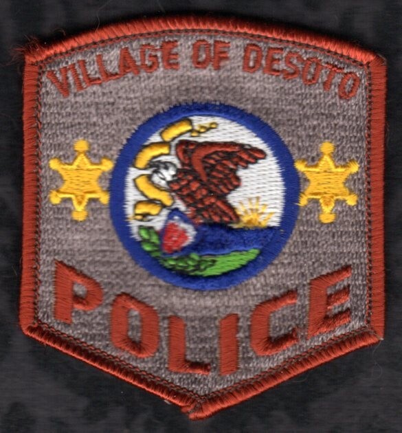 Desoto Illinois Police Patch - 2-5/8" x 3"