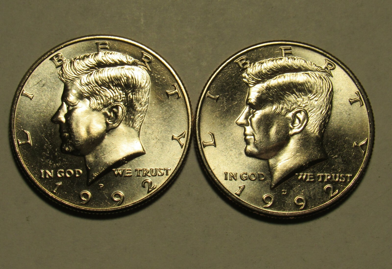 1992 P&D Kennedy Half Dollars in BU Condition