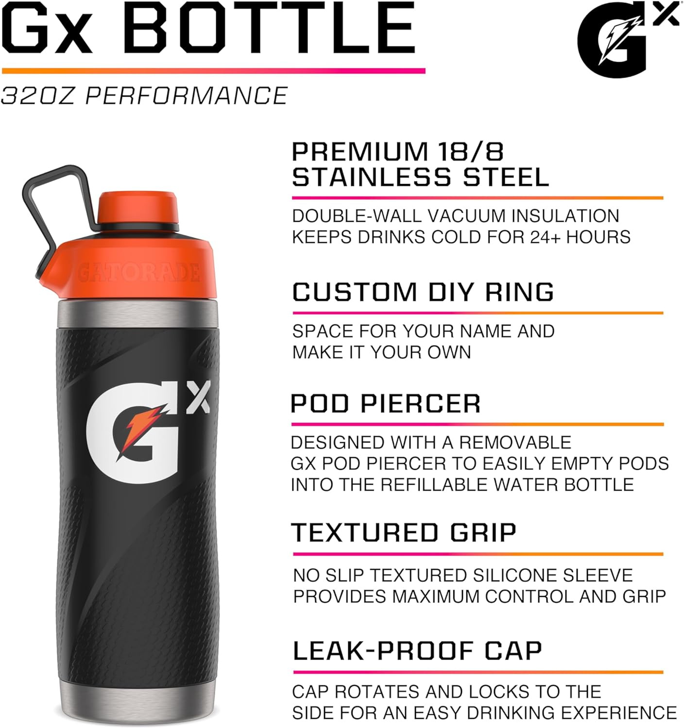 Gx Stainless Steel Bottle, 32Oz