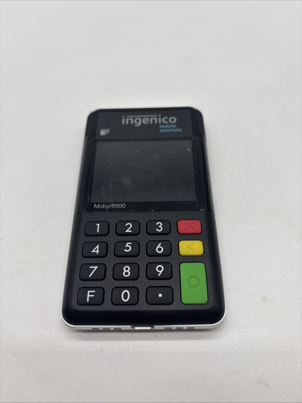 INGENICO MOBILE SOLUTIONS MOBY 8500 P8F506-09219A 2.4" LCD CARD READER USED