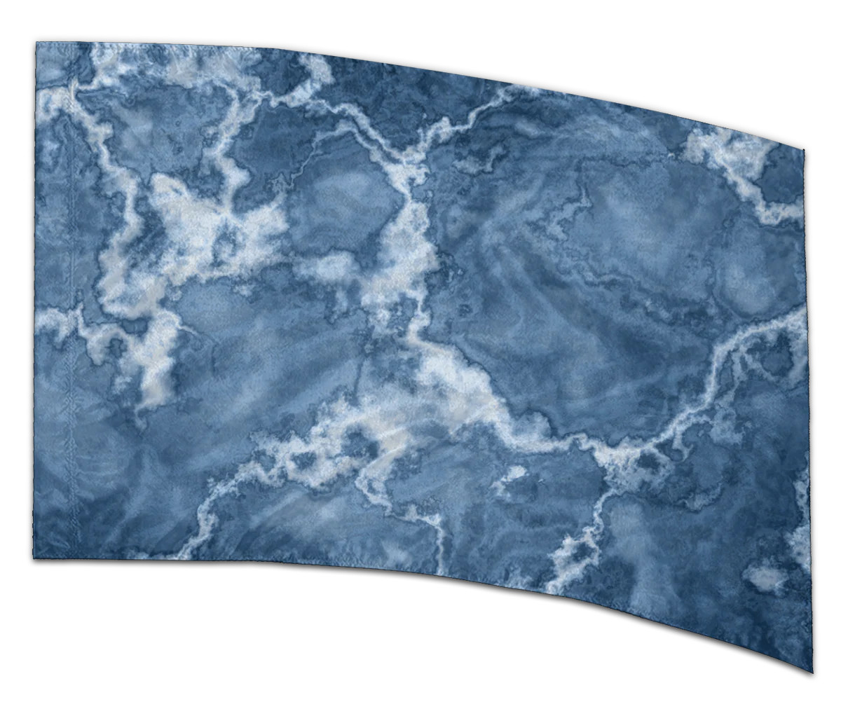COLOR GUARD FLAGS WINTER'S EMBRACE SILKS - NEW - 36" x 54" Standard Curved