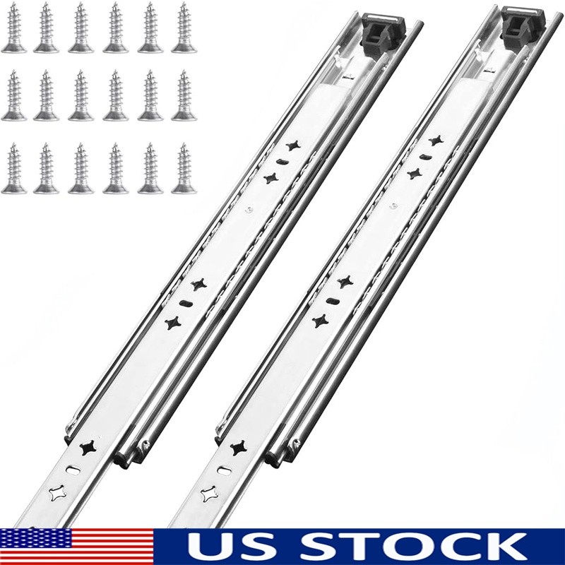 Heavy Duty 36 Inch Drawer Slides Full Extension 260Lb Capacity Stainless Steel