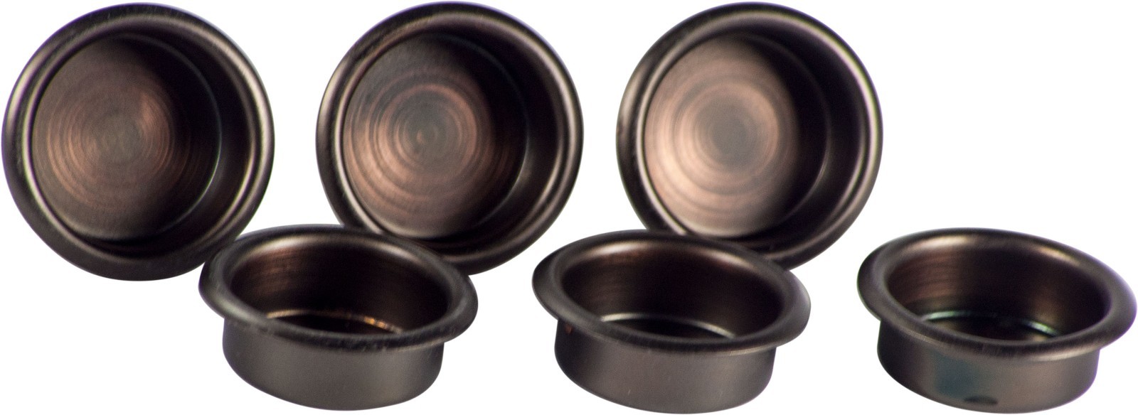 National N335-653 By-Pass Sliding Doors Antique Bronze 3/4" Cup Pull- 8PK