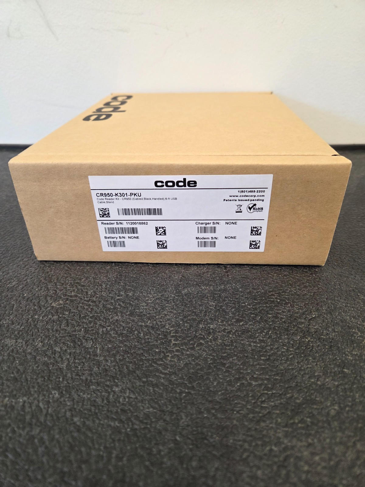 Code CR950-K301-PKU Reader Kit - CR950 Reader, USB Cable, Stand - NEW