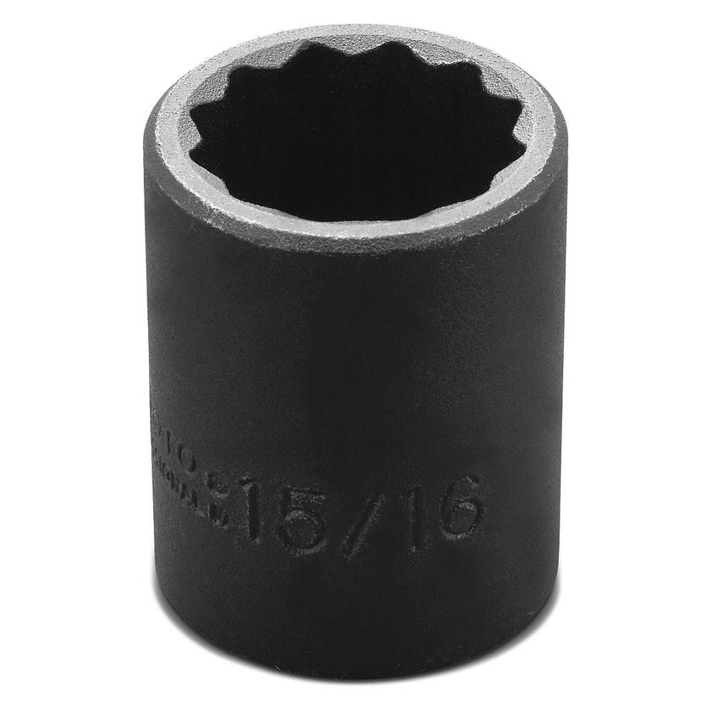 PROTO J7430 Impct Skt,Steel,Blk Oxd,15/16 in 1AX39